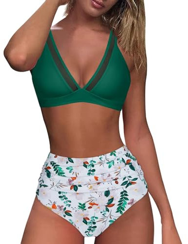 Turnanzug mädchen Langarm BH Set Jumpsuit Damen maritim Damen Bekleidung Borat Anzug one Piece Rockabilly Kleider Damen Bikini high Waist Hose kamoni Bikini bademode ab 50 Tankini günstig Badeanzug
