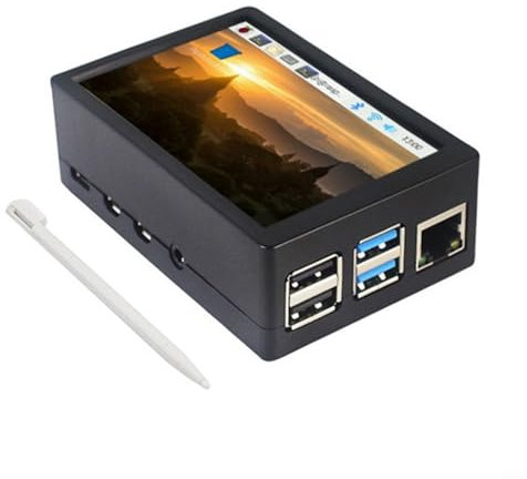 CARMOTTER Monitor de pantalla táctil TFT de 5 pulgadas con funda y lápiz táctil, pantalla de interfaz SPI de 320 x 480 píxeles (A)