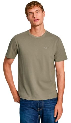Pepe Jeans Herren Connor T-Shirt, Grün (Safari Green), L