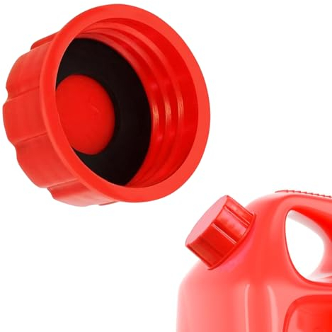Bouchon de boîte de carburant de 1/2/5 gallons - Filetage grossier rouge - Couvercle de rechange durable pour bidon d'essence Midwest, Briggs et Stratton - Remplacement du couvercle de boîte de gaz (1
