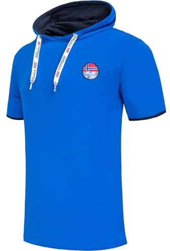 Nebulus Herren T-Shirt Hoody Track, Shirt, T-Shirt, mit Kapuze