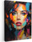 MuchoWow© Wandbilder 30x40 cm Wohnzimmer Wanddeko Schlafzimmer Zimmerdeko Fotowand Zimmer Deko auf Wand Dekoration Wall Art Frau - Kunst - Abstrakt - Porträt