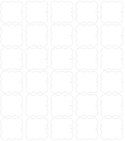 Yeselino Juego de 30 piezas de acrílico transparente para proyectos de vinilos y manualidades