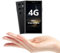 ATEVENSE 4G Ultra Mini Smartphone, Schermo HD da 3,0, Dual SIM, Batteria da 2000mAh, Riconoscimento Facciale, Piccolo Smartphone Sbloccato, Telefono per Bambini Tascabile Nero