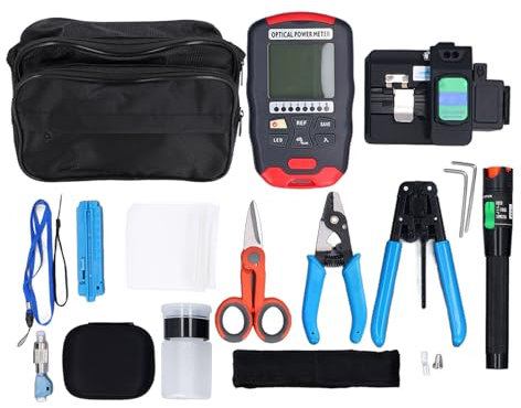 Localisateur Visuel de Défauts 30 MW, Couperet de Fibre, Kit D'outils pour Fibre Optique OPM avec Test de Réseau RJ45 pour L'assemblage D'épissure de Fibre