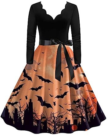 WWricotta Burnout V Neck Positioning Printed Vintage Swing Dresses Cap Sleeve Sequin Black