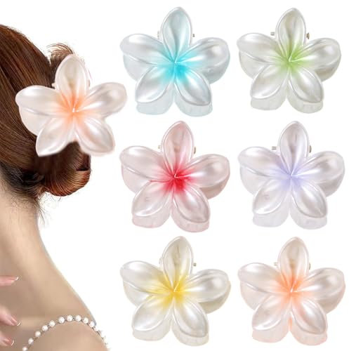 EIHI 6 Pezzi Pinze per Capelli Fiori Clip Artiglio da Donna fermagli per capelli a fiori,accessori per acconciature per donne e ragazze (B)
