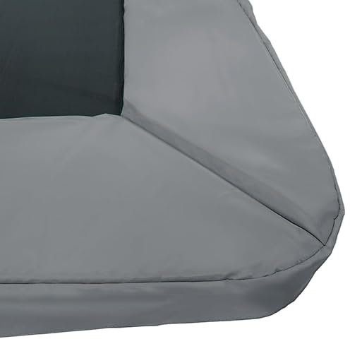 Magic Circle Pro Rechteckige Trampoline Randabdeckung Grau 244 x 366