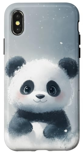 Panda-Charakter, niedlicher Panda, bezauberndes Tier Hülle für iPhone X/XS