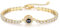 LoLaTide Personalisiertes Armband mit Bild Im Stein Benutzerdefinierte Foto Armbänder Silber/Roségold/GoldGeschenke für Herren Damen der Erinnerung (Gold)