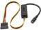 Cpolebev Cable de Fuente de Alimentación DC 5525 A Disco Duro SATA Cable de CC 12 V A Disco Duro SATA con Regulador de Voltaje Reductor