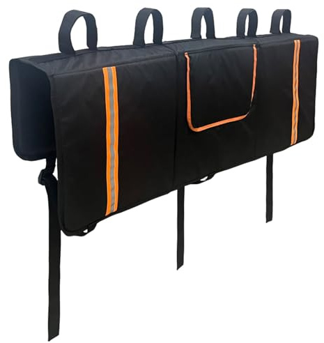 Protection de hayon pour pick-up - Coussin de hayon pour rangement de VTT, protection de porte-bagages arrière améliorée | Poches utilitaires et bandes de sécurité, housse rembourrée pour transport de