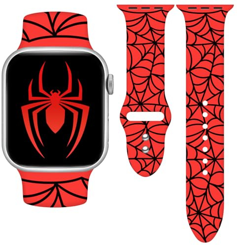 Vieeki Holidays Watch Band Compatible with Apple Watch Series 10 9 8 7 6 5 4 3 Ultra SE for Women Men, Soft Silicone Pumpkin Strap Replacement for iWatch 38mm 40mm 41mm 42mm 44mm 45mm 46mm 49mm