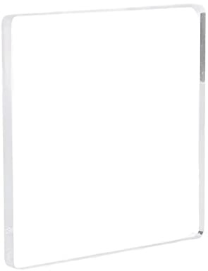 Akozon Klare Acrylblöcke für Scrapbooking und Kartenherstellung – 15 X 15 Cm Große, Griffsichere, Runde, Wiederverwendbare Transparente Stempel mit Ecken