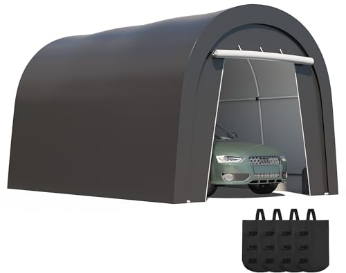 10' x 15' Portable Garage,Carport with 4 Cloth Bags, Car Port for UV & Rain