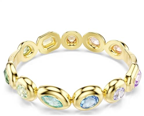 Swarovski Gema Armreif, Unisex, mehrfarbig, vergoldet