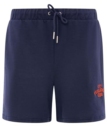 Zwillingsherz Feel Good Club Damen Kurze Sweathose mit Stickerei – Bequeme Baumwoll Shorts für Frauen – Lässige Jogginghose kurz für Freizeit Alltag Loungewear – Moderne Sommer Damenhose