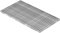 Fenau | Rejilla de acero piso Dimensiones: 490 x 890 x 25 mm - MW: 30 mm / 30 mm (galvanizado en caliente) (Apto para marco: Fenau 500 x 900 x 28 mm)