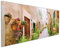 Wallario Küchenrückwand aus Glas 125 x 50 cm, Motiv: Südländische Gasse mit Alten Häusern und grüner Oase | Spritzschutz abwischbar & pflegeleicht