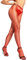 sofsy Pantimedia de Red de Redecilla de Pesca de Rejilla Tight High Cintura Medias de Red de Nylon Red 3/4 - Medium/Large