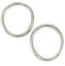 25 Rundringe 25 x 4mm O-Ring Stahl Vernickelt Eisenring Stahlring
