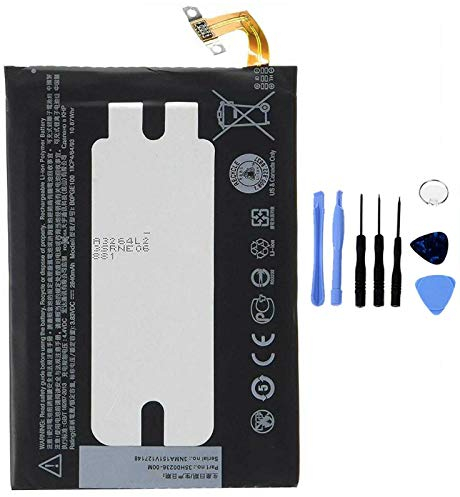 Ellenne Store Akku kompatibel mit HTC One M9 B0PGE100, hohe Kapazität 2840 mAh, mit Demontage-Set