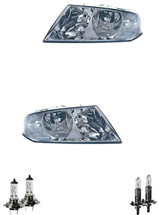 EISENFELS Bundle Set 70772501 Scheinwerfer rechts & links + Leuchtmittel H7 Classic + H1 Classic kompatibel mit Octavia II Combi 1Z5