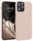 kwmobile Handyhülle für iPhone 12 Hülle/iPhone 12 Pro Hülle - Silikon Handy Case - weiche Oberfläche - kabelloses Laden - Altrosa