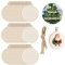 TOKERD bolas de navidad madera, redondas adornos de madera navidad colgar artesanías formas de madera en blanco con cuerda para decoración de árbol de Navidad, manualidades