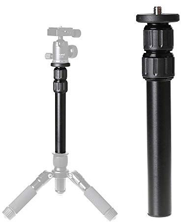 Tripod Center Column Extension Camera Mount Extender Telescopic Rod 3 Section Pole for Monopod DSLR Photo Studio Outdoor Macro Shooting