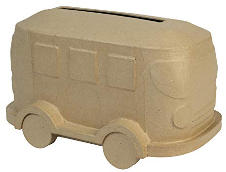 Décopatch EV021C - Urne/Briefbox aus Pappmaché, Van 31x19cm, 1 Stück