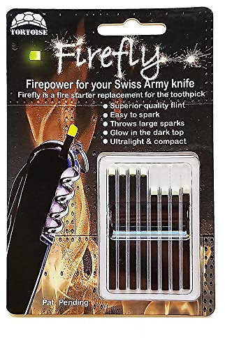 Firefly Variety 8 Pack - Fire Starter Accessory for Swiss Army Victorinox Knives (Ivory Glow)