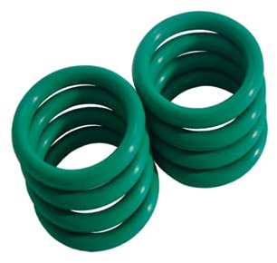 Fluor-Gummi-O-Ring-Dichtung, Gummi-Unterlegscheibe, runder Dichtungsring, 32 mm Außendurchmesser, 25 mm Innendurchmesser, 3,5 mm Breite, Dichtungsringe, Dichtungsringe, Grün, 50 Stück