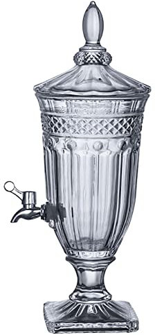 FXNFXLA Bierturm-Getränkespender mit leicht fließendem Zapfen, transparent für Saft, Bier und Sonnentee, langlebig, klar, modisch, leicht zu reinigen(Color:EIN)