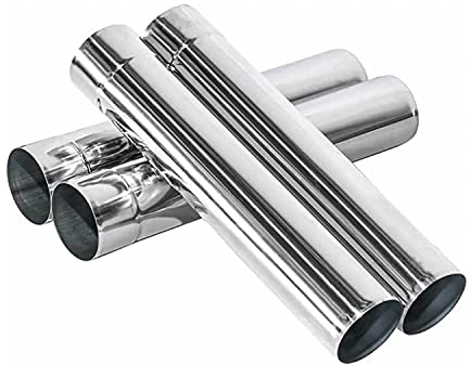 Cheminée Droite en Acier Inoxydable de 32 CM / 12,6 Pouces, Accessoire extérieur du Four de Camping pour l'échappement de la fumée ou de l'air