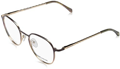 ZADIG&VOLTAIRE VZV343 Brille, Shiny Red Gold W/Bordeaux Parts, 49 für Damen, Shiny Red Gold W/Bordeaux Parts