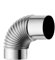 PETSTIBLE Tubo de codo de acero inoxidable de 80 mm, codo de 90 grados, tubo de chimenea de 90°, tubo de estufa de combustión múltiple