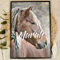Pferde Mädchen Geschenk Holzbild - Foto Geschenk - personalisierbar zum Hinstellen/Aufhängen optional beleuchtet Pferd, Pferde Sachen, Pferde Geschenke für Mädchen - personalisierte Geschenke