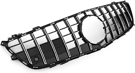 VIPOD 2 StüCk Auto Front KüHlergrille FüR Mercedes W212 AB 2013, Kompatibel Exakte Passform GittereinsäTze Grill Passend Frontgrille