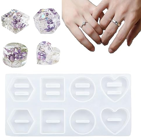 Eterspr Resin Silikonform, Epoxidharz Silikonform Ring, Silikonform Schmuck, Silikonformen für Ausstellungsständer für Ringe, Schmuck usw
