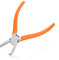 LEONTOOL Transverse End Cutter SMT/SMD Chip Cutters Side Cutting Pliers 90 Degree Blade Front Angle Cutter with Extra Long Flat Nose Flush Cutters with 0.39 Inches Cutting Edge for Tight Places