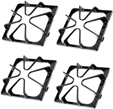 W10447925 Herdrost-Ersatz für Whirlpool-Herdteile, Whirlpool-Gasherd-Brenner-Rost-Set, Ersatz Maytag Amana Range Rost für Gasherd, oberes Gestell für Whirlpool-Gasherd-Roste 4 Stück