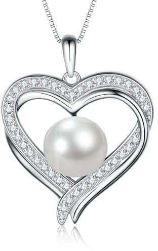 NONNYLLEI Geschenke für Frauen Perlenkette Schmuck Weihnachten Geschenk Muttertags Mama Geschenk Valentinstag Jubiläum Geschenke Hochzeit Geburtstag Frau Freundin