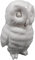 Generisch weiße Keramik Eule 13 x 8 x 8 cm Exclusiv Style Owl Vogel Figur Deko SRBG J216
