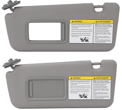 Visiera Parasole, Parasole 7432042420B0 Multifunzionale Lato Conducente Sinistro con Specchio per il Trucco di Ricambio per Dal 2004 Al 2005