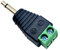 3.5mm Audio Jack Connector to Screw Terminal Adapter (2 Pin Male)