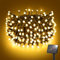 FFZZKJ Solar String Lights Outdoor Garden 120LED 12M 40FT Garden Lights Solar Powered Waterproof 8 Modes for Patio/Yard/Tree/Gazebo/Terrace/Party/Wedding - Warm White
