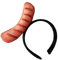 Serre-tête amusant avec chapeau de nourriture - Bandeau amusant pour fête - Serre-tête hot-dog - Imitation alimentaire - Chapeau d'œuf au plat - Bandeau hot-dog