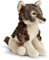 Zappi Co William Le Jouet en Peluche Loup Gris (22cm) Loup des Bois - Doux, Moelleux, 100% Recyclé - Compagnon Fidèle
