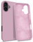 MyGadget Coque Compatible avec iPhone 16 - [ 3 Layer Case ] Protection Rigide Anti Choc avec Doublure Microfibre - Rose